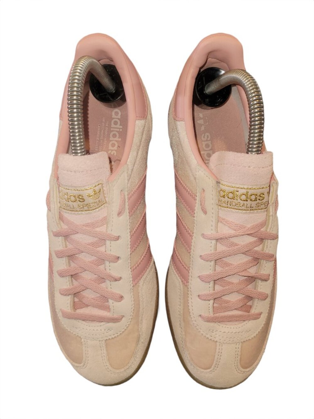 Adidas Handball Spezial Wonder Quartz Pink Tan Gum Sneakers ♀️ Women's Size 8.5 - Picture 2 of 16